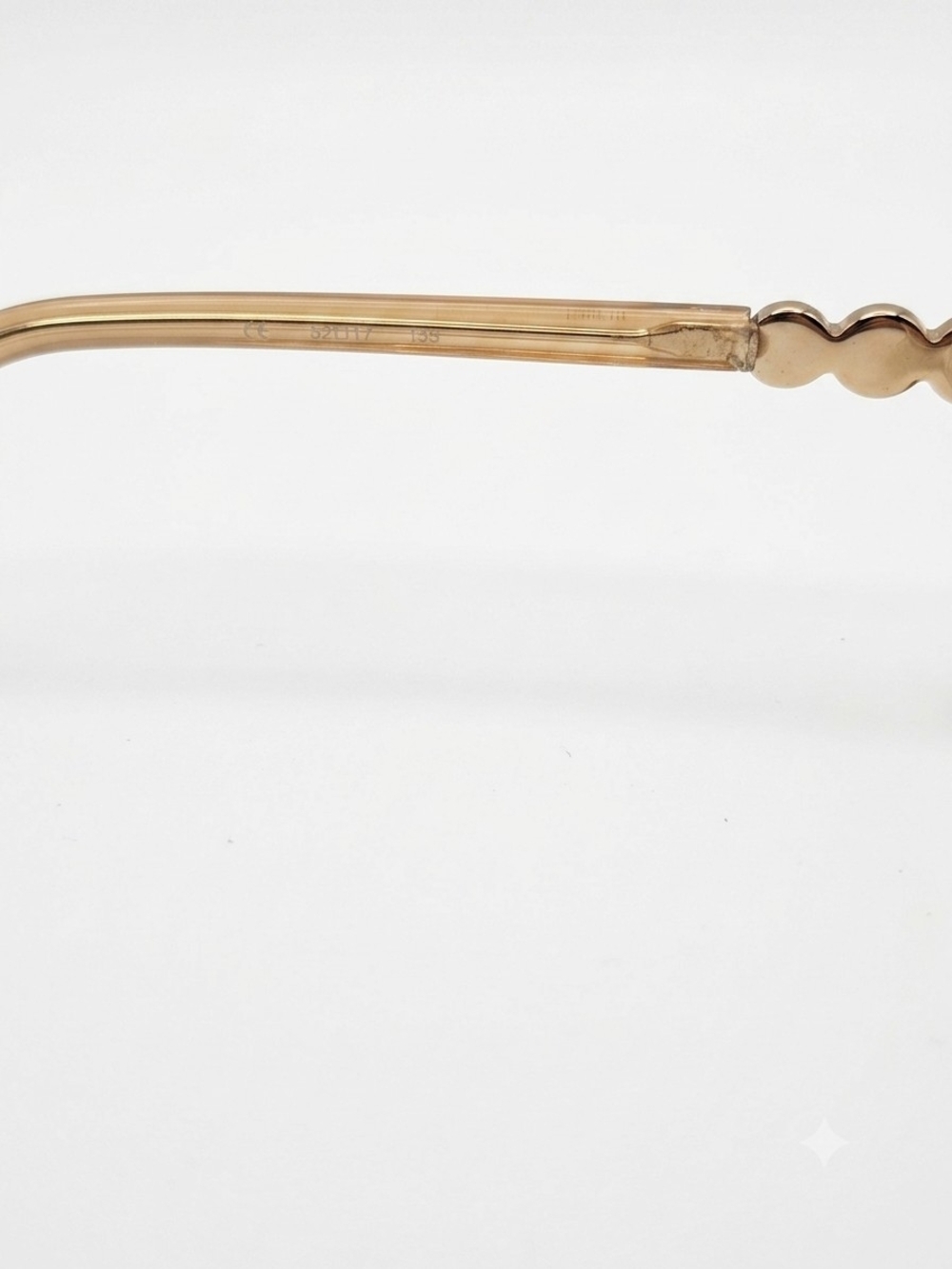 Rhinestone Detail Rimless Reading Glasses - Silver - Picture 3 of 3
